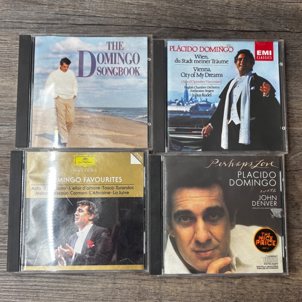Placido Domingo CD Lot 4 Albums Opera Classical Songbook Vienna Untested